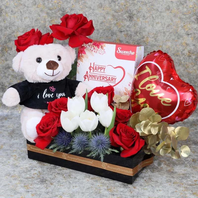 Anniversary Flower Hamper thumbnail 4