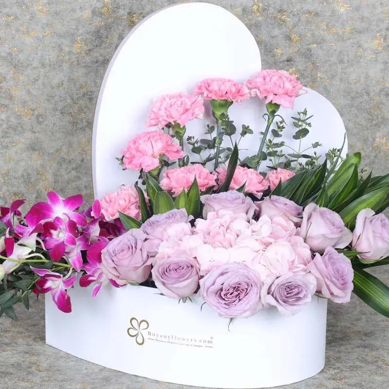 Pastel Care Flower Box - Flowers gift from Buy Any Flowers Dubai in Al Quoz Industrial Area 4, Dubai, UAE - image 2