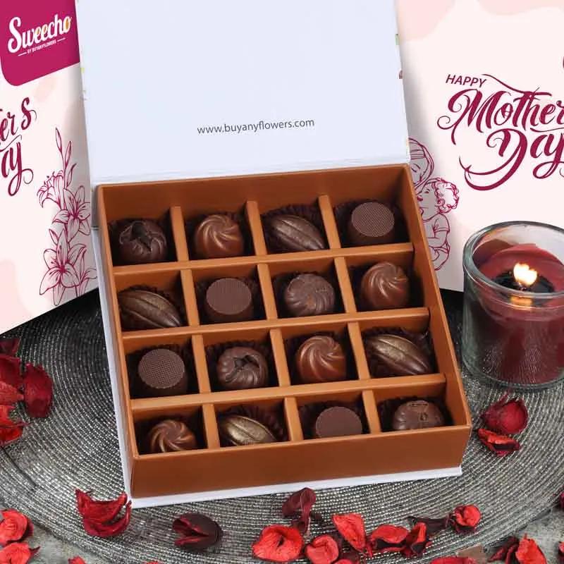 Mothers Day Premium Assorted Chocolates 16 Pcs By Sweecho thumbnail 2