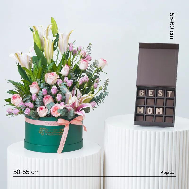 Enchanted Bloom Box With Chocolate - Gift Sets gift from Buy Any Flowers Dubai in Al Quoz Industrial Area 4, Dubai, UAE - image 4