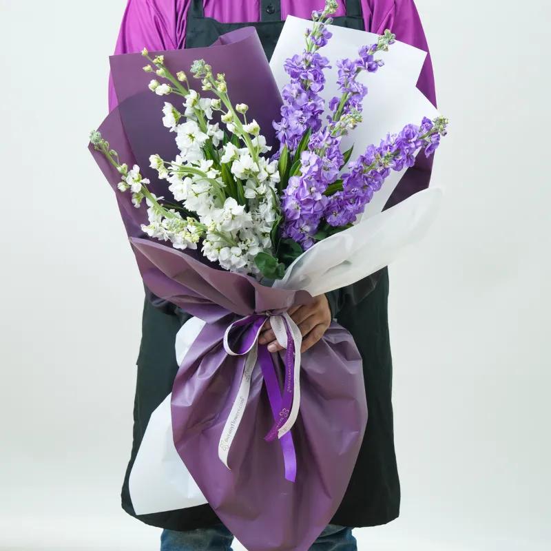 Harmony 10 Matthiola Bouquet - Flowers gift from Buy Any Flowers Dubai in Al Quoz Industrial Area 4, Dubai, UAE - image 3