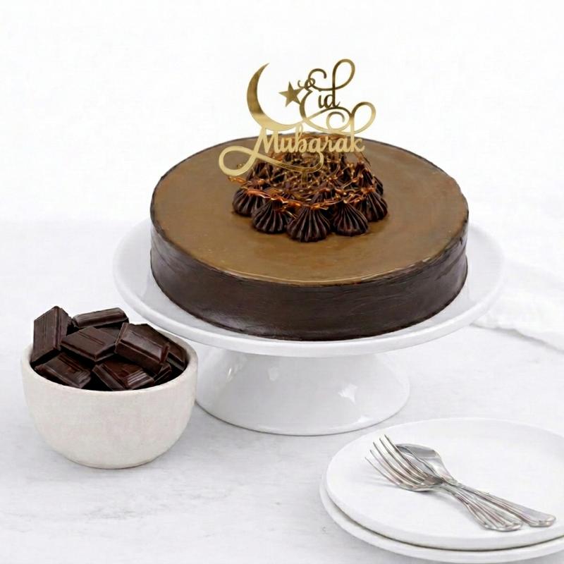 Eid Special Chocolate Caramel Cake - Cakes gift from Buy Any Flowers Dubai in Al Quoz Industrial Area 4, Dubai, UAE