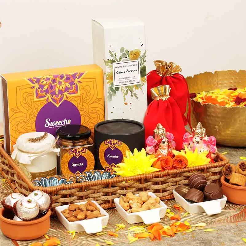 سلة هدايا ديوالي  فاخرة و مزدهرة  thumbnail 2