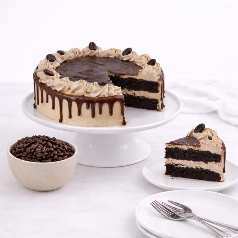 Mocha Cake 4 Portion - Cakes gift from Buy Any Flowers Dubai in Al Quoz Industrial Area 4, Dubai, UAE - image 2