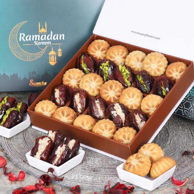 Ramadan Stuffed Dates and Mamoul By Sweecho 25 Pcs Green thumbnail 2
