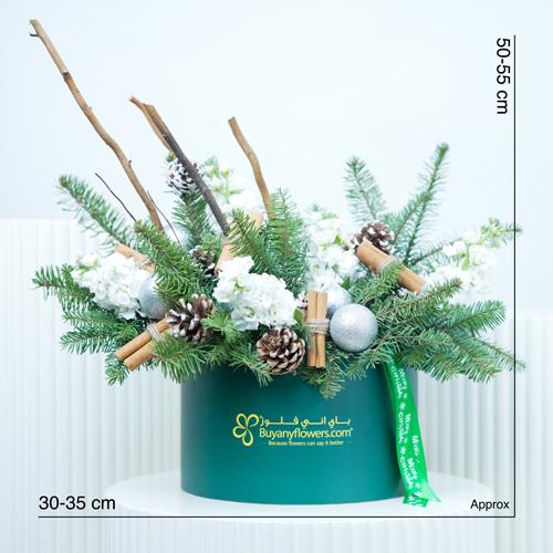 Winter Christmas Flower Box - Flowers gift from Buy Any Flowers Dubai in Al Quoz Industrial Area 4, Dubai, UAE - image 4