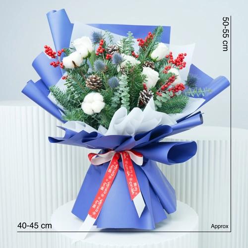 Frost Elegance Bouquet - Flowers gift from Buy Any Flowers Dubai in Al Quoz Industrial Area 4, Dubai, UAE - image 4
