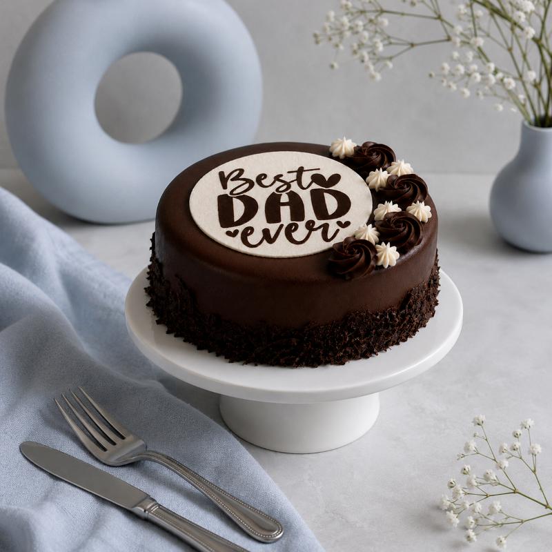 Best Dad Ever Chocolate Cake in Dubai