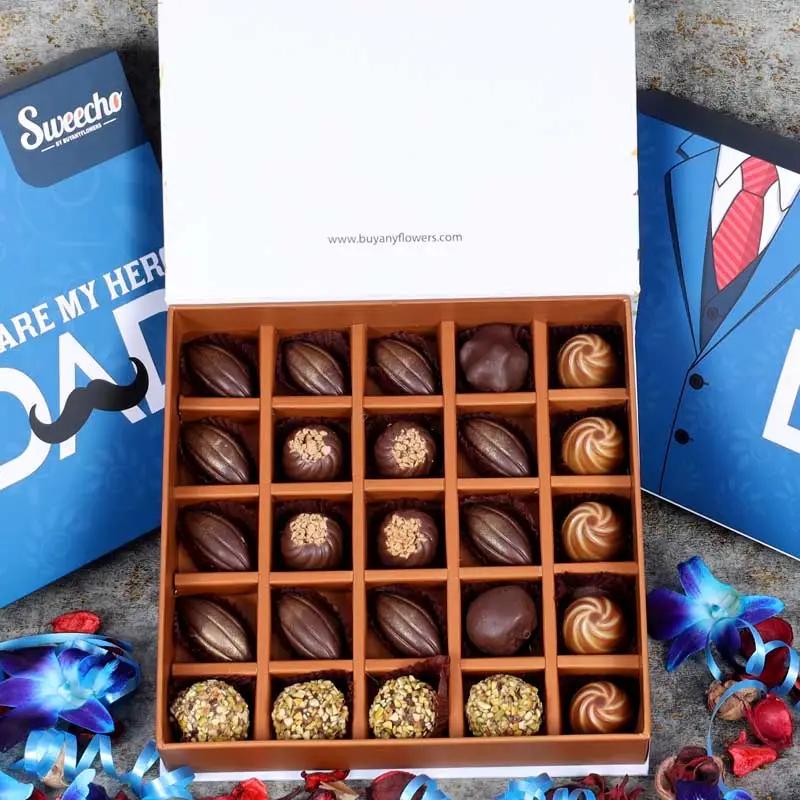 Fathers Day Premium Assorted Chocolates 25 Pcs By Sweecho thumbnail 2