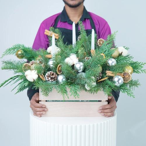 Winter Evergreen Arrangement - Flowers gift from Buy Any Flowers Dubai in Al Quoz Industrial Area 4, Dubai, UAE - image 2