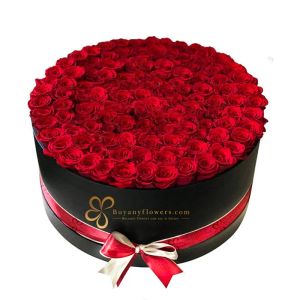 صندوق حب الورود الحمراء الكبير 1