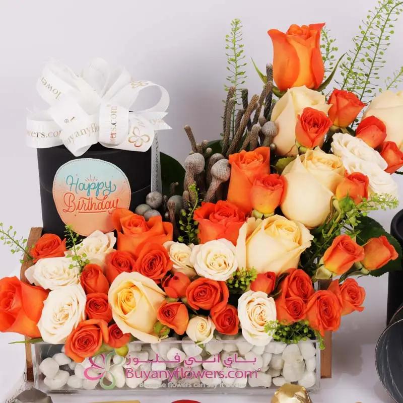 Birthday Floral and Chocolate Arrangement thumbnail 2