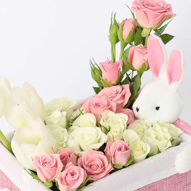 Floral Bunny Box Pink thumbnail 2