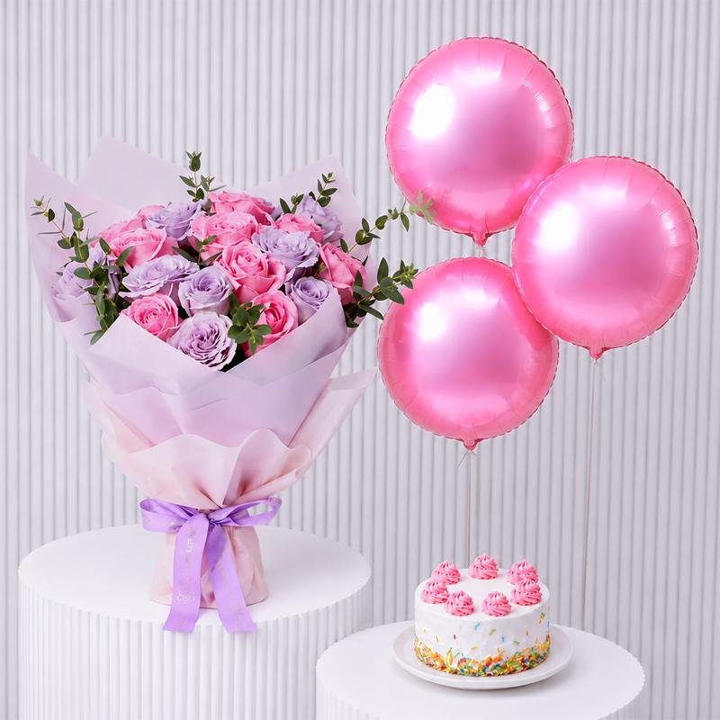 Beauty Queen with Cake and Balloon - Gift Sets gift from Buy Any Flowers Dubai in Al Quoz Industrial Area 4, Dubai, UAE