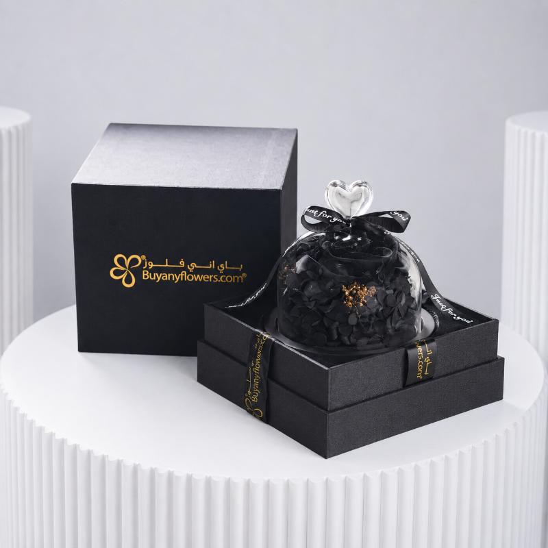 Designer Black Preserved Rose and Chocolates - Gift Sets gift from Buy Any Flowers Dubai in Al Quoz Industrial Area 4, Dubai, UAE - image 2