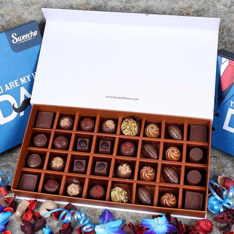 Fathers Day Premium Assorted Chocolates 32 Pcs By Sweecho