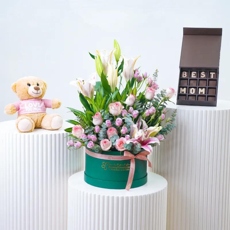 Enchanted Bloom Box Trio - Gift Sets gift from Buy Any Flowers Dubai in Al Quoz Industrial Area 4, Dubai, UAE