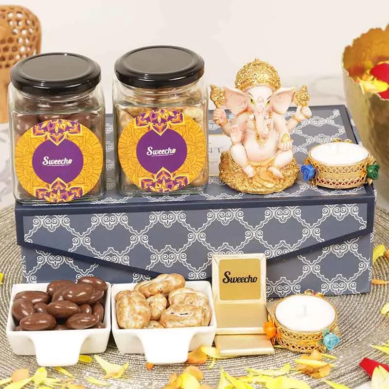 Ganesha Sweetness Blessings Gift Box - Gifts gift from Buy Any Flowers Dubai in Al Quoz Industrial Area 4, Dubai, UAE - image 2