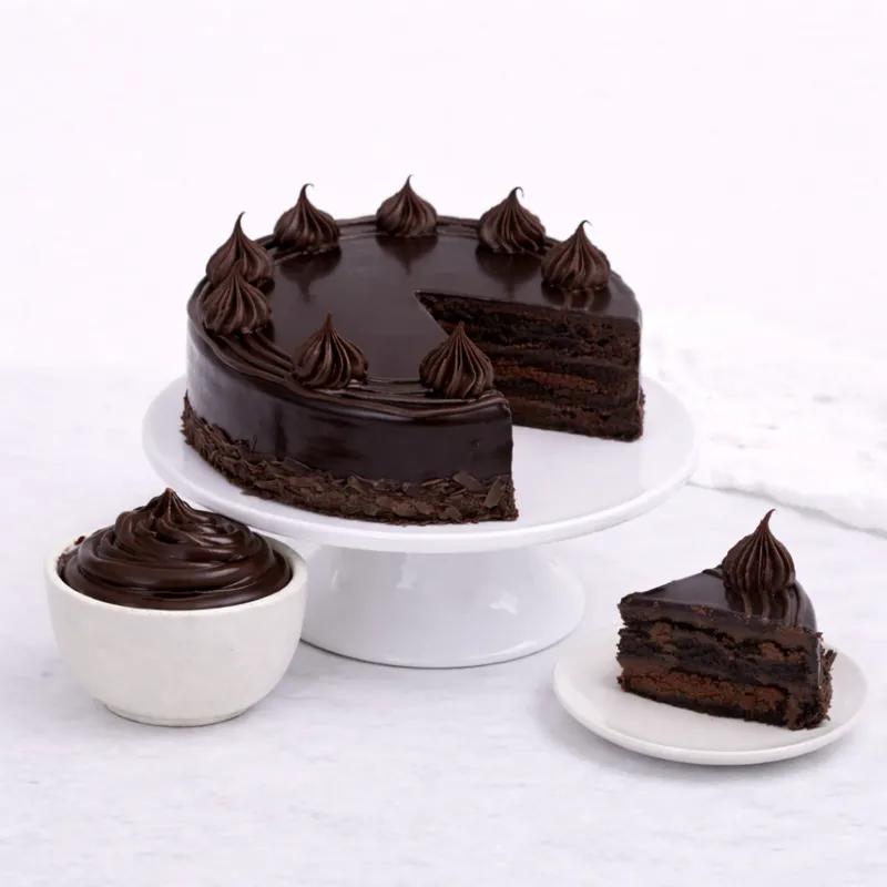 Chocolate Cake 4 Portion - Cakes gift from Buy Any Flowers Dubai in Al Quoz Industrial Area 4, Dubai, UAE - image 2