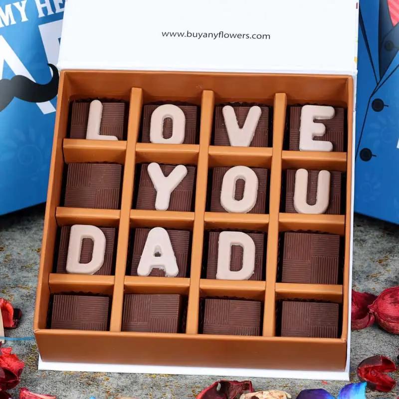 Love You Dad Chocolates 16 Pcs By Sweecho thumbnail 3