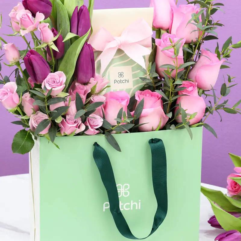 Purple and Pink Patchi Floral Arrangement thumbnail 2