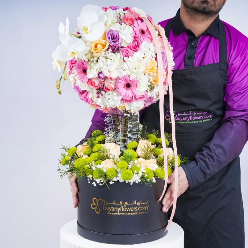 Blushing Meadow Flower Arrangement - Flowers gift from Buy Any Flowers Dubai in Al Quoz Industrial Area 4, Dubai, UAE - image 3