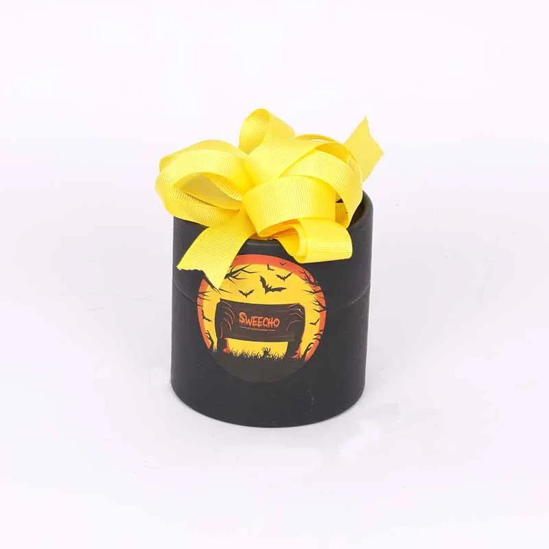 Halloween 7 Orange Roses Bouquet and Chocolates thumbnail 3