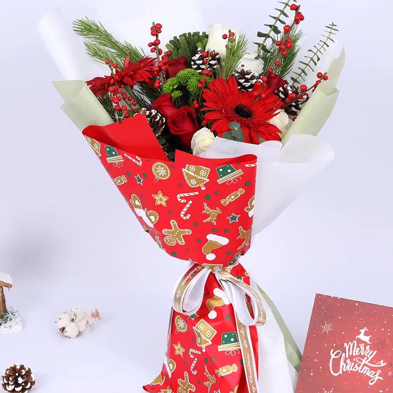 Christmas Wishes Flower Bouquet and Sweecho Chocolates thumbnail 2