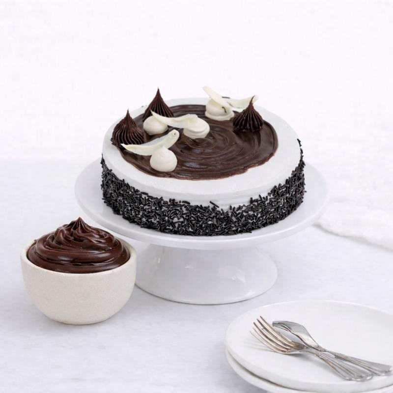 Choco Vanilla Cake 4 Portion - Cakes gift from Buy Any Flowers Dubai in Al Quoz Industrial Area 4, Dubai, UAE
