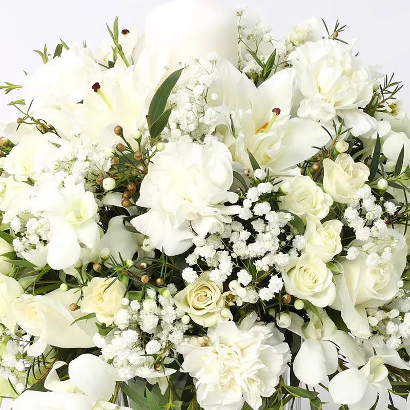 Peace Table Arrangement White - Flowers gift from Buy Any Flowers Dubai in Al Quoz Industrial Area 4, Dubai, UAE - image 3