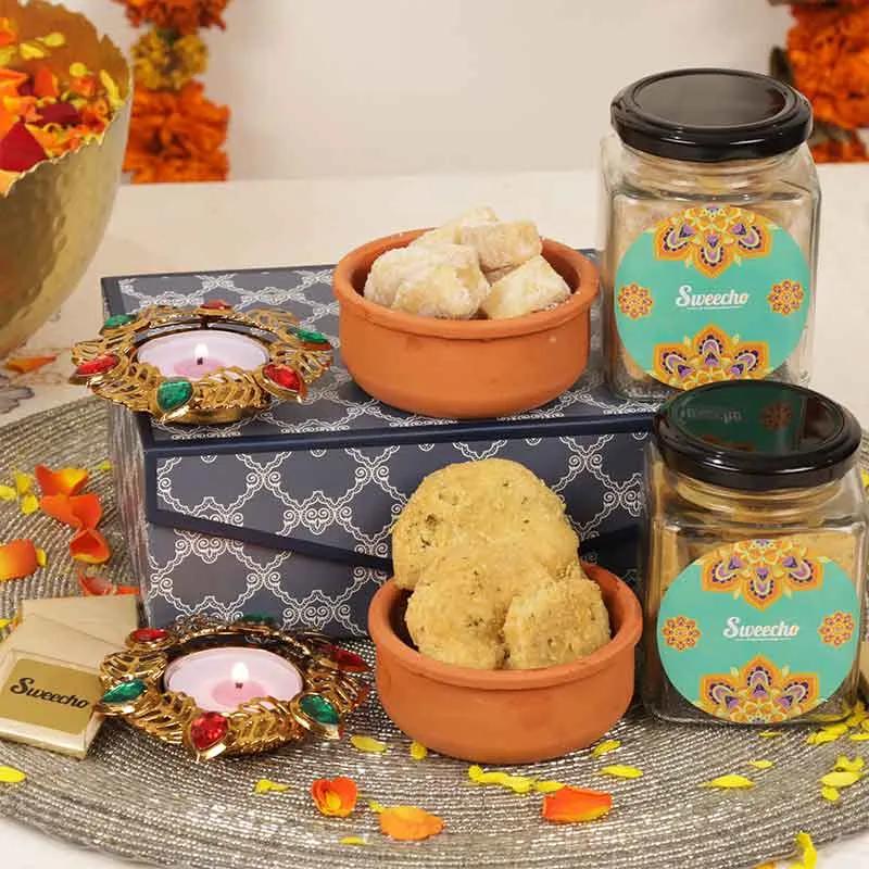 Diwali Savoury and Chocolates Bliss Box - Gifts gift from Buy Any Flowers Dubai in Al Quoz Industrial Area 4, Dubai, UAE - image 2