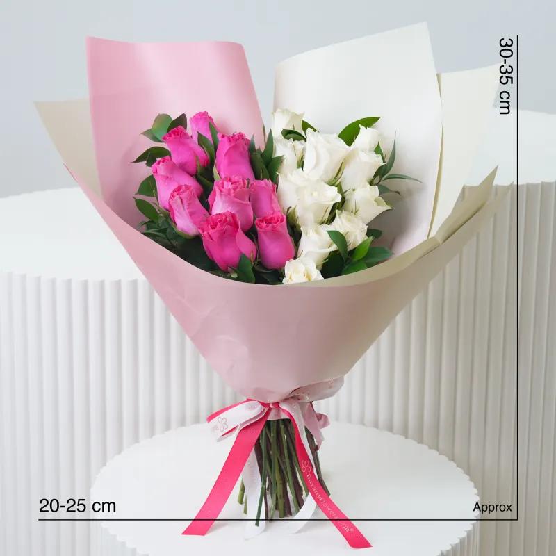 Blush 20 Roses Bouquet - Flowers gift from Buy Any Flowers Dubai in Al Quoz Industrial Area 4, Dubai, UAE - image 4