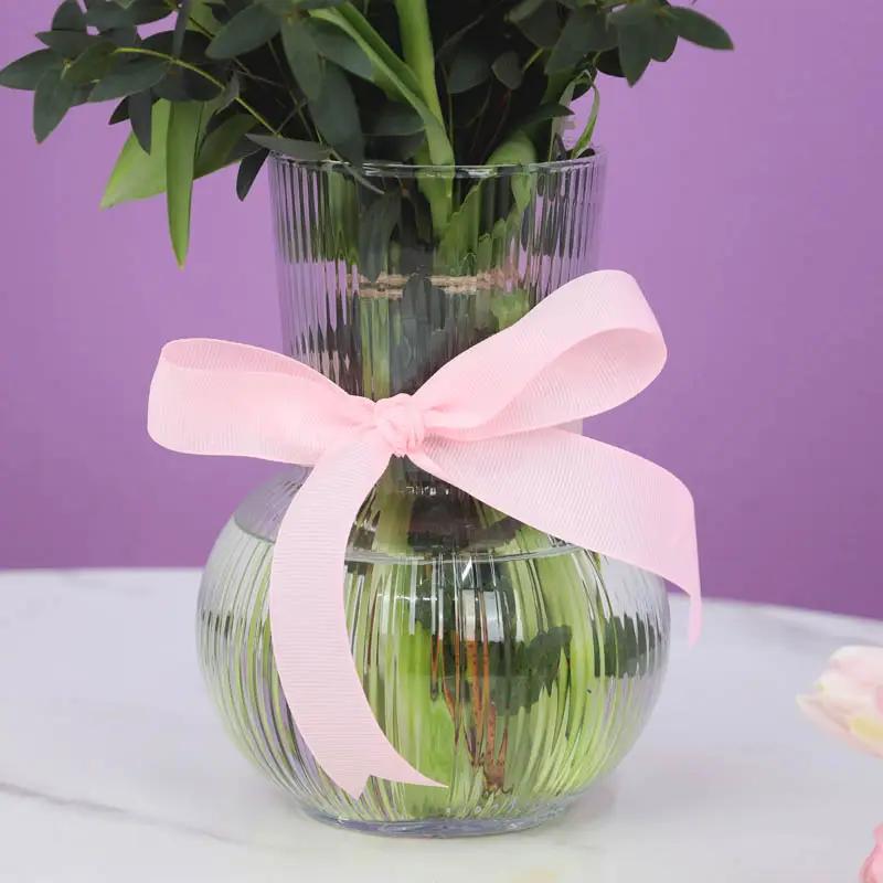 Belle 11 Pink Tulips Vase thumbnail 3