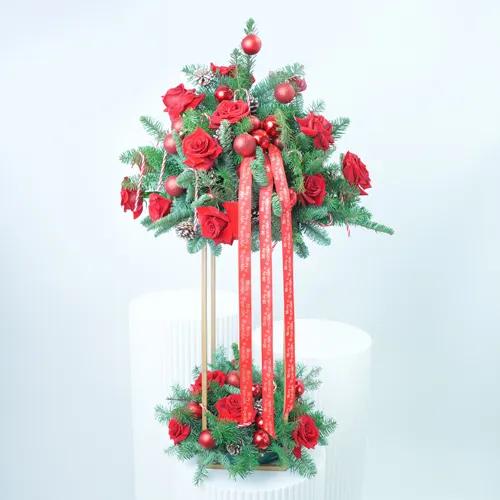Christmas Flower Stand 1