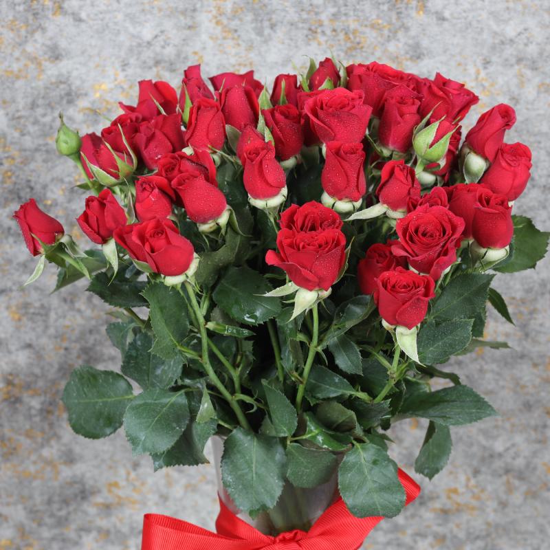 Ruby 11 Red Baby Roses Arrangement - Flowers gift from Buy Any Flowers Dubai in Al Quoz Industrial Area 4, Dubai, UAE - image 2