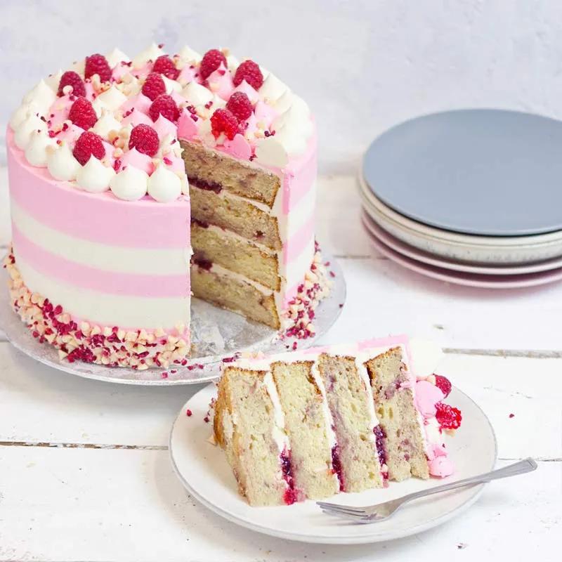 Raspberry Celebration Cake 8 Portion thumbnail 2