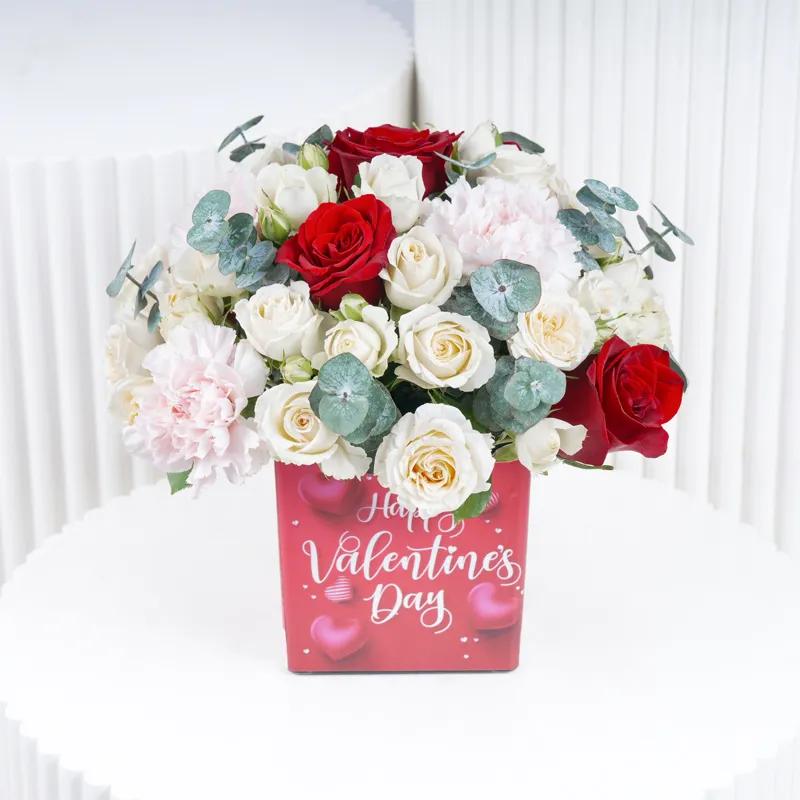 Valentine Flower Arrangement - Flowers gift from Buy Any Flowers Dubai in Al Quoz Industrial Area 4, Dubai, UAE