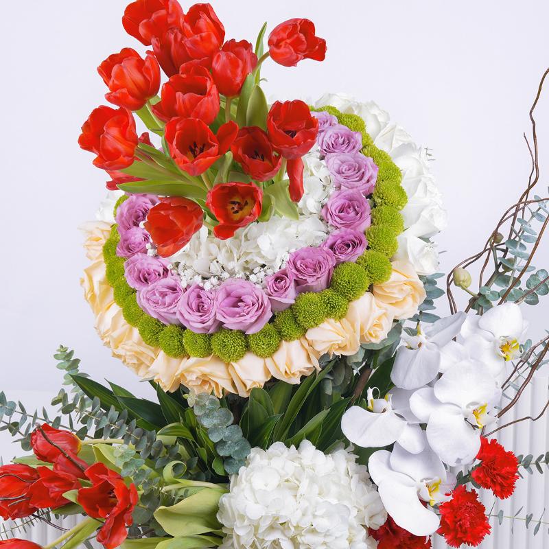 Crimson Meadow Grande Arrangement - Flowers gift from Buy Any Flowers Dubai in Al Quoz Industrial Area 4, Dubai, UAE - image 2