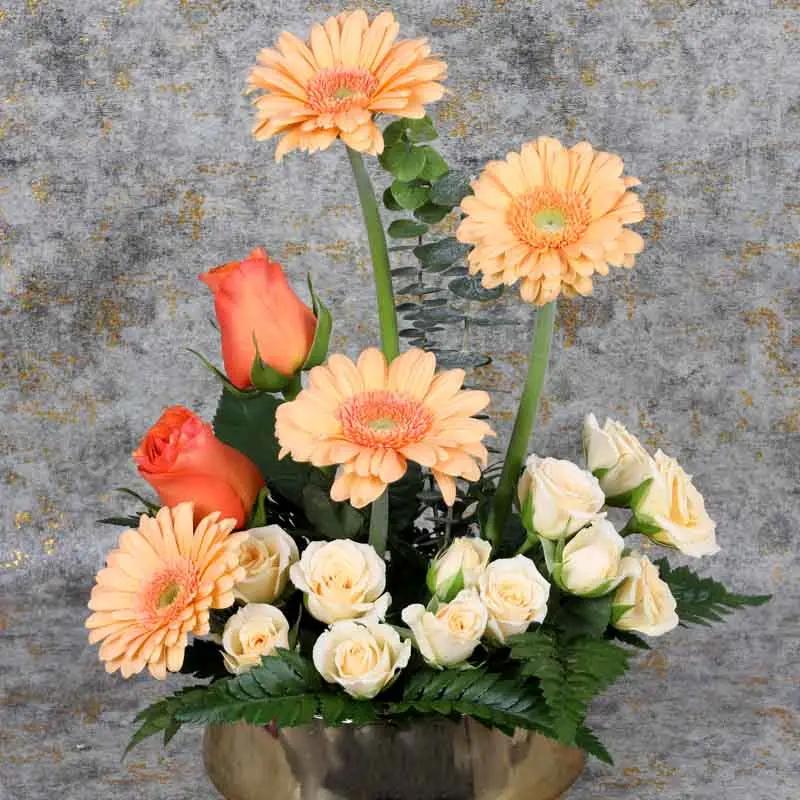 Peachy Garden Flower Arrangement - Flowers gift from Buy Any Flowers Dubai in Al Quoz Industrial Area 4, Dubai, UAE - image 2