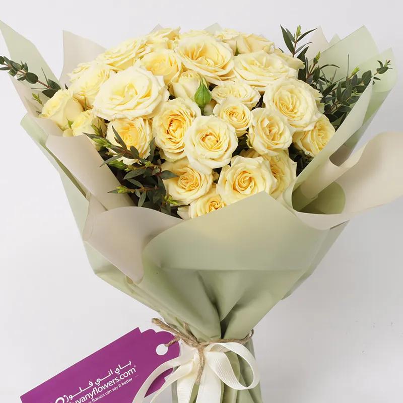 Peach Love 10 Baby Roses Bouquet thumbnail 2