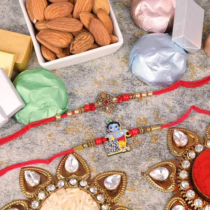 antique-and-krishna-rakhi-with-almond-and-chocolates-set-of-2_1.webp