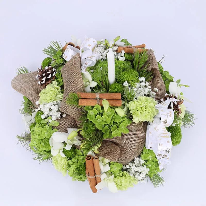 Christmas Table Centerpiece Green thumbnail 4