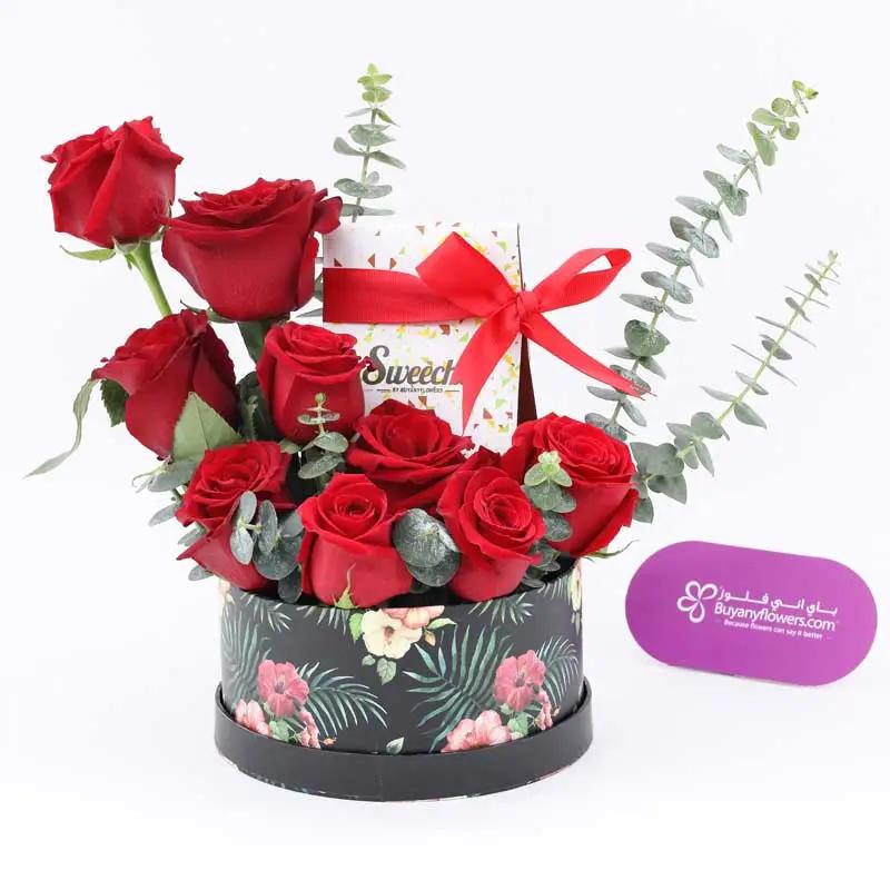 Choco Love 9 Red Roses Box and Table Top thumbnail 2