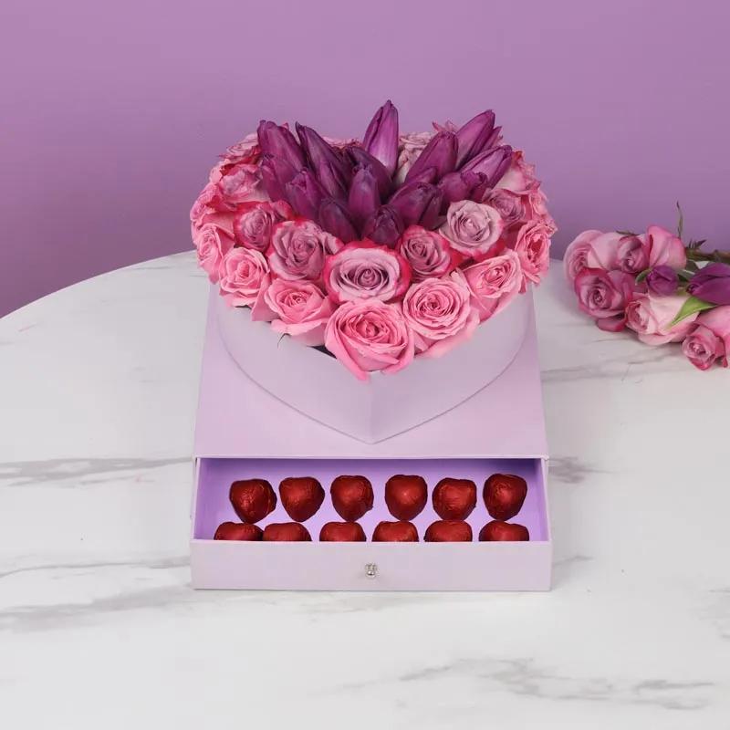 Shades of Love Tulips and Roses