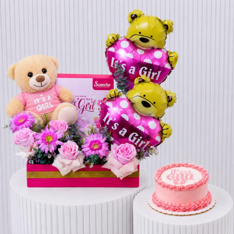 Welcome Baby Girl Gift Bundle - Gift Sets gift from Buy Any Flowers Dubai in Al Quoz Industrial Area 4, Dubai, UAE