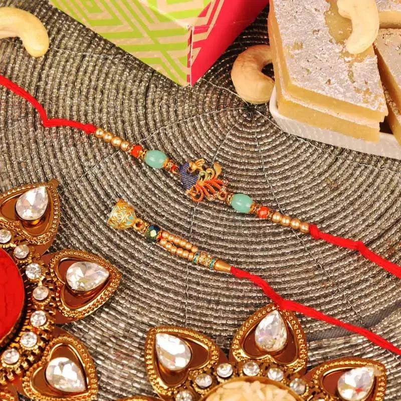 Bhaiya Bhabhi Rakhi and Kaju Katli - Gifts gift from Buy Any Flowers Dubai in Al Quoz Industrial Area 4, Dubai, UAE - image 2