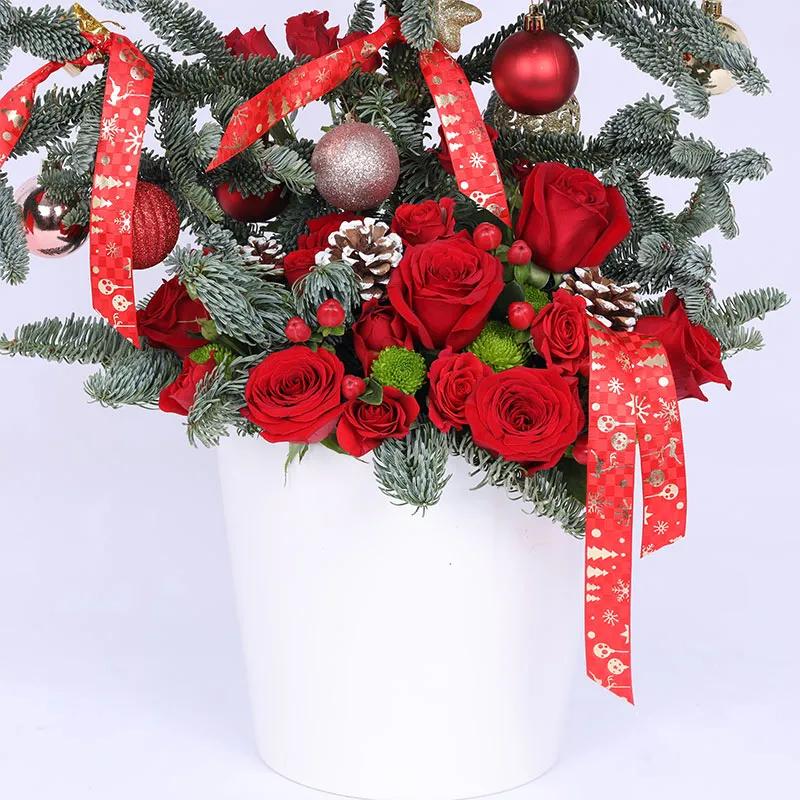 Wishes Roses and Nobilis Arrangement - Flowers gift from Buy Any Flowers Dubai in Al Quoz Industrial Area 4, Dubai, UAE - image 3