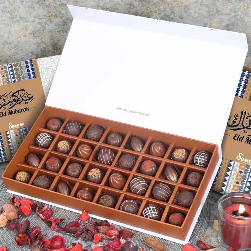 Eid Premium Chocolates By Sweecho 32 Pcs Blue thumbnail 2