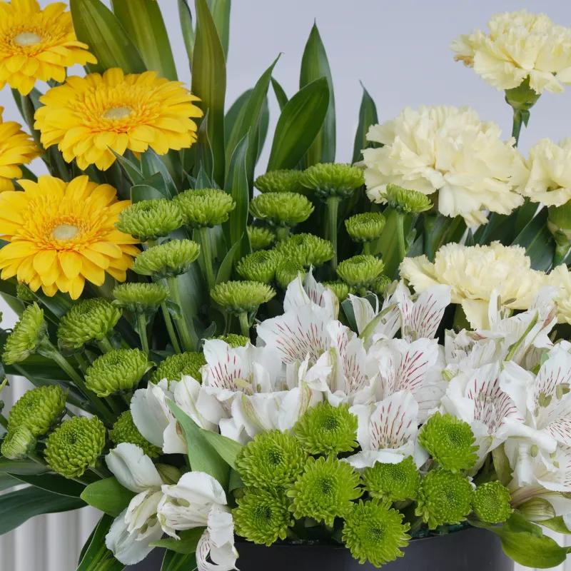 Sunshine Charm Round Box - Flowers gift from Buy Any Flowers Dubai in Al Quoz Industrial Area 4, Dubai, UAE - image 2