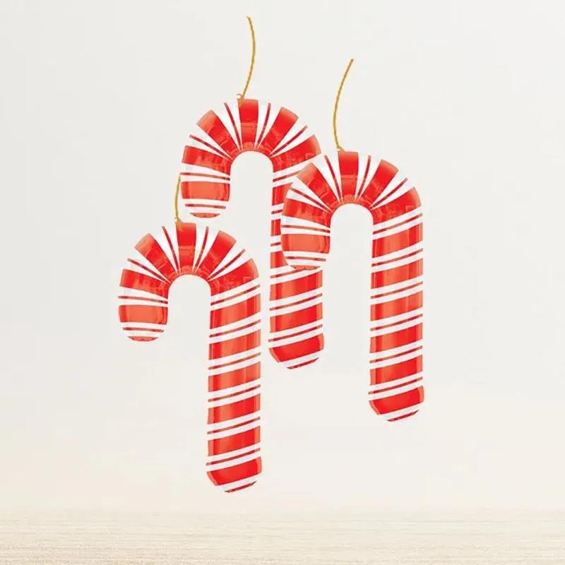 Candycane Foil Balloon 3 Pcs in Dubai